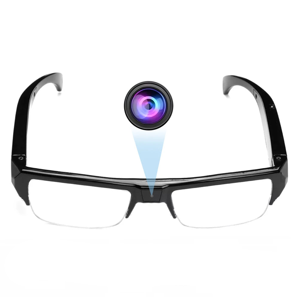 1080P HD Mini Camera Glasses Wearable DVR Video Recorder Black